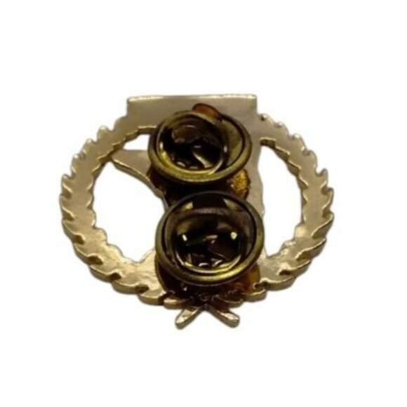 Community Service Makes a Difference Minnesota Laurel Wreath Lapel Hat Pin - Picture 2 of 2